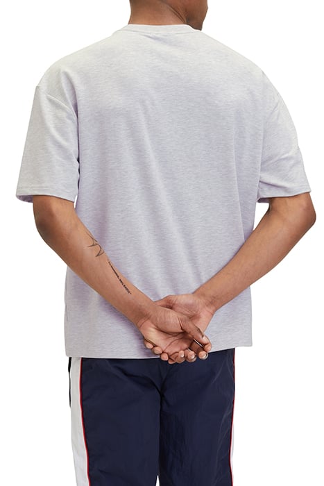 LOWELL OVERSIZED LOGO TEE LIGHT GREY MELANGE 2