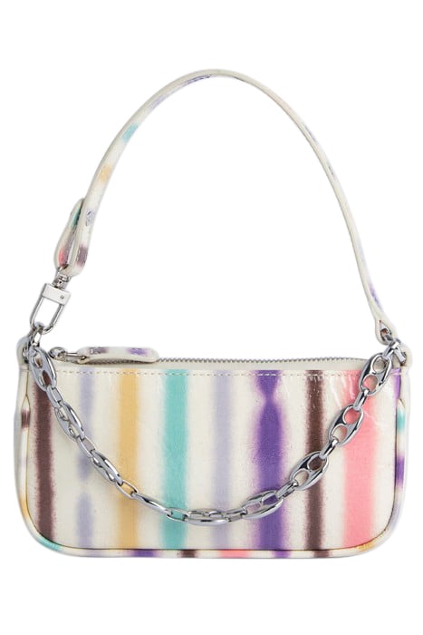 MINI RACHEL IVORY SPRAY PRINT LEATHER 1