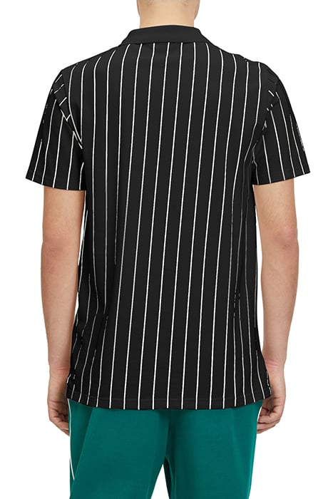 LUCKENWALDE POLO SHIRT BLACK/BRIGHT WHITE STRIPED 2