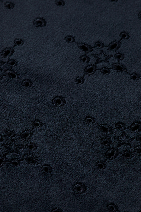 VELVET BROIDERIE ANGLAISE DRESS MIDNIGHT 8