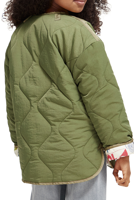 LIGHT-PADDED REVERSIBLE PRINTED JACKET MILITARY 2