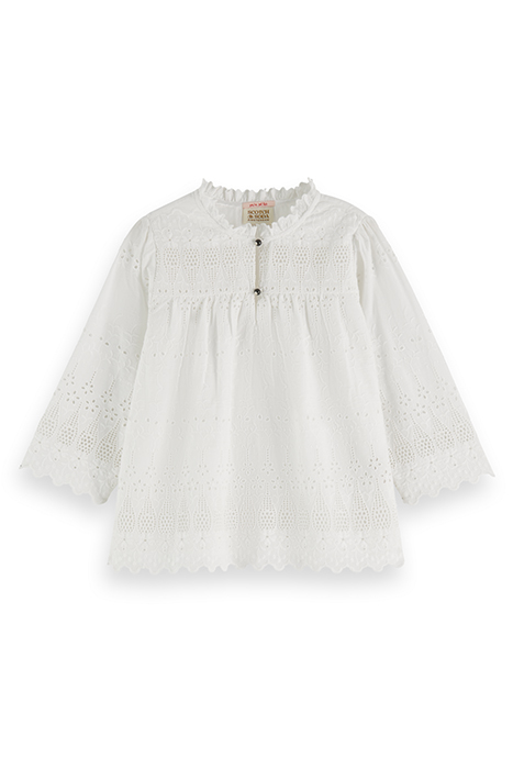 BRODERIE ANGLAISE TOP OFF WHITE 4