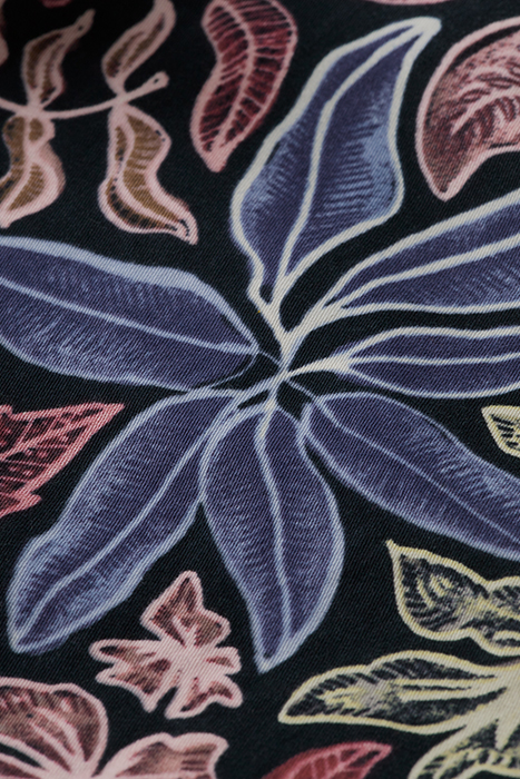 FAVE - PRINTED WASHED TWILL SHORTS NOCTURNAL FLORAL MULTI 8