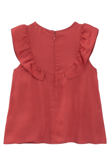 GIRLS’ RED SLEEVELESS BLOUSE 2