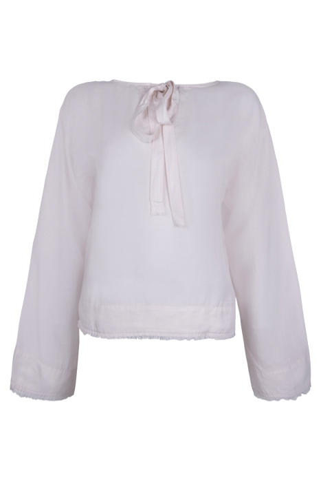 BELL SLEEVE TIE BACK SHIRT SHEER ROSE by Bella Dahl