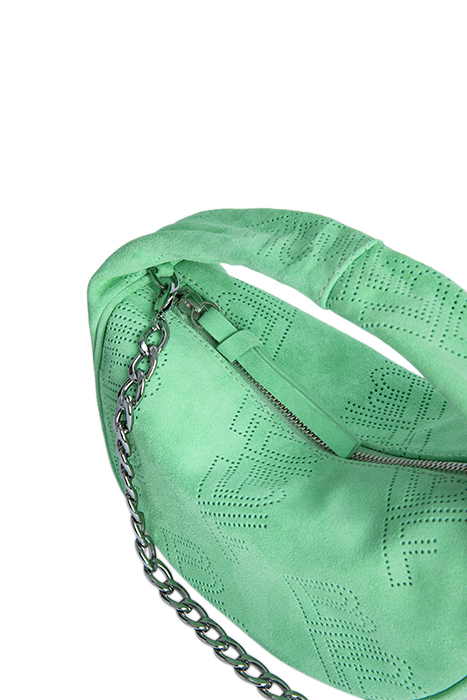 BABY CUSH SPEARMINT PERFORATED SUEDE LEATHER 2