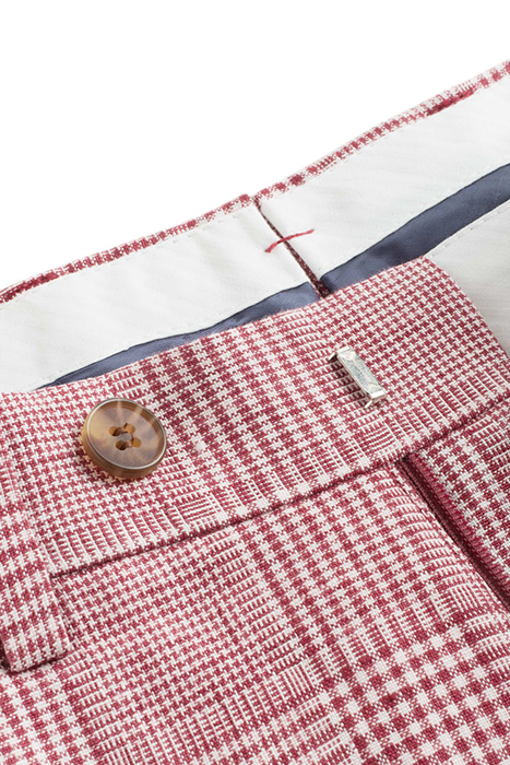 TROUSERS-RED-CHECK RED 3