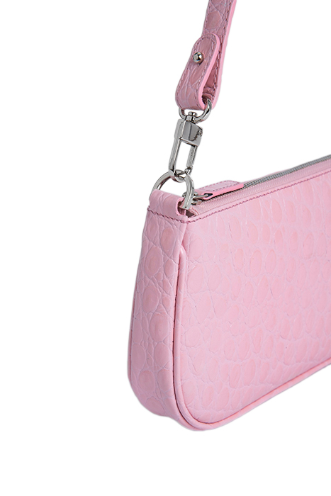 RACHEL PEONY CIRCULAR CROCO EMBOSSED LEATHER 2