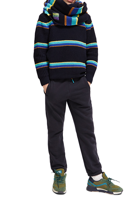 COLOURFUL TUNNEL SCARF COLOURFUL STRIPE 3