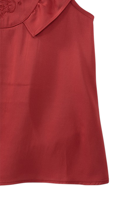 GIRLS’ RED SLEEVELESS BLOUSE 6