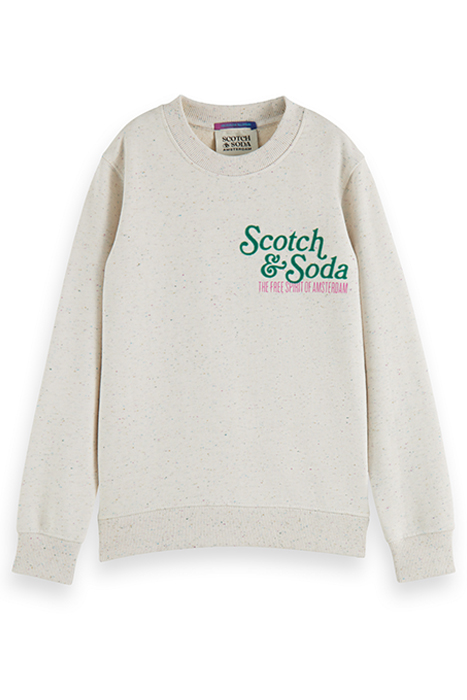 RELAXED FIT ARTWORK SWEATSHIRT OFF WHITE 4