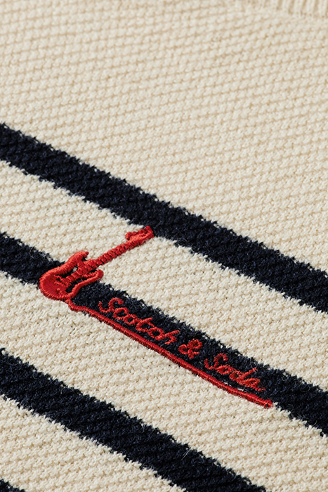 YARN-DYED STRIPE DIP-DYE PULLOVER CONTAINS ORGANIC COTTON NI 7