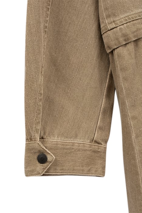 UNISEX LIGHT KHAKI TERRA® DENIM OVERSIZE PARKA 10