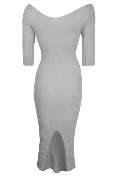 SOLAR RIB DRESS GREY 2
