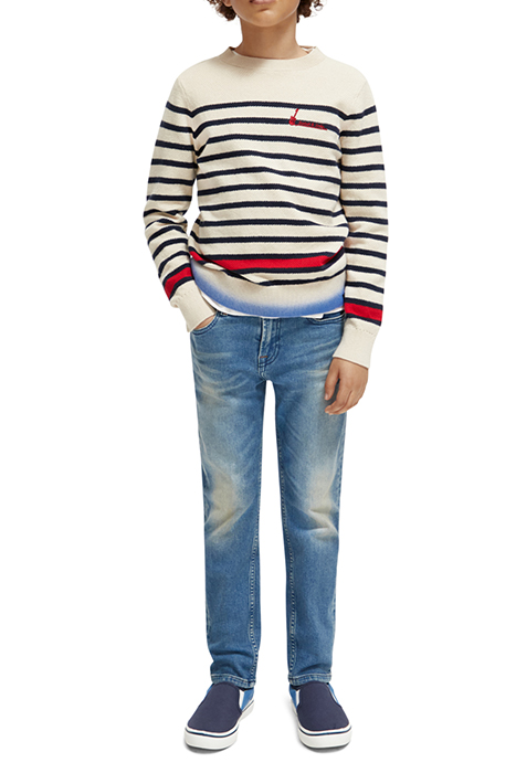YARN-DYED STRIPE DIP-DYE PULLOVER CONTAINS ORGANIC COTTON NI 3