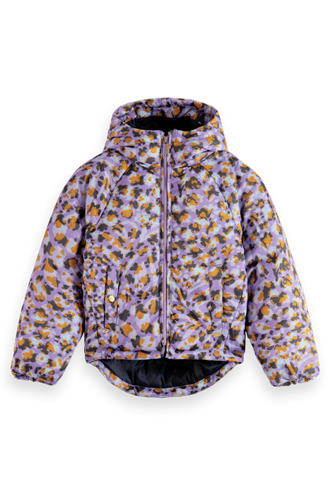 ALL-OVER PRINTED JACKET WITH REPREVE® FILLING FLORAL LEOPARD 4