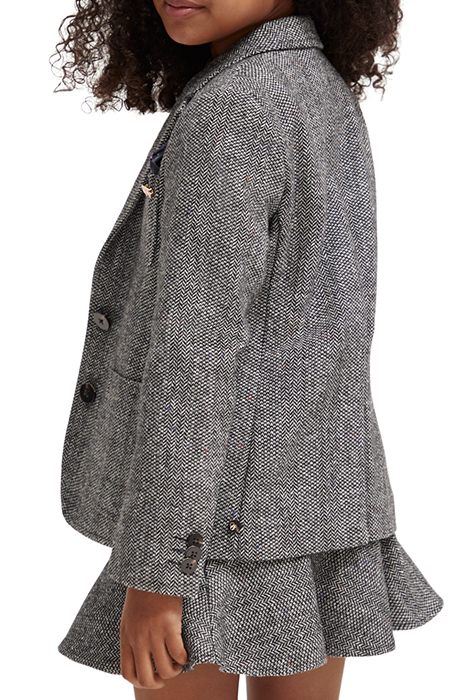WOOL BLEND HERRINGBONE BLAZER HERRINGBONE TWEED 6