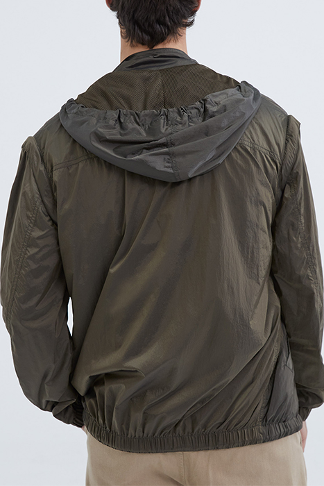 KHAKI NYLON JACKET 2