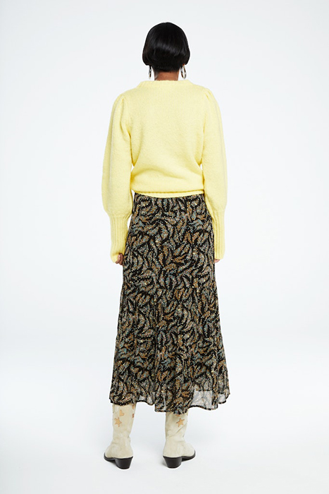 LOUISE TESS SKIRT BLACK/RATTAN 2