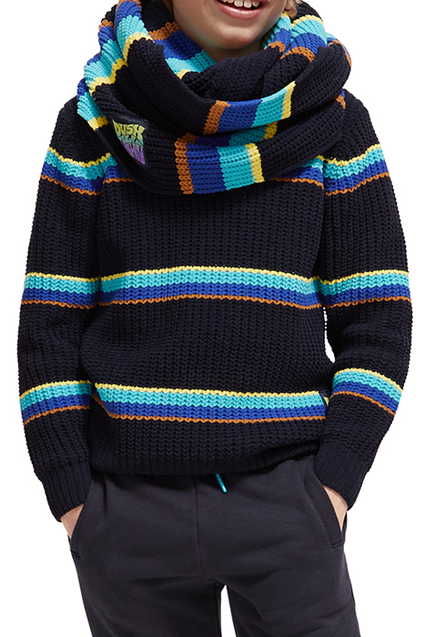 COLOURFUL TUNNEL SCARF COLOURFUL STRIPE 2