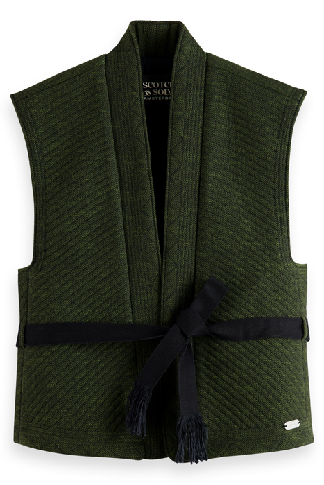 QUILTED GILET FIELD GREEN 4