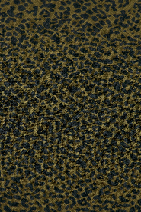 MIDI WRAP DRESS LEOPARD SPOT GREEN 8