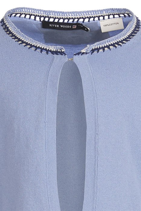 BLUE BOLERO WITH CROCHET DETAILS BLUE 2