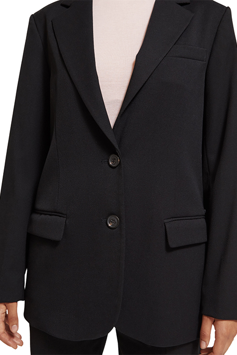 GABARDINE BOYFRIEND SINGLE BREASTED BLAZER EVENING BLACK 9