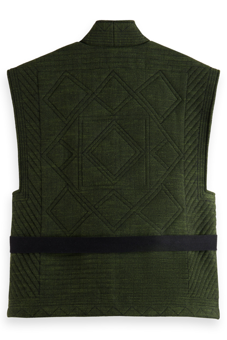 QUILTED GILET FIELD GREEN 5