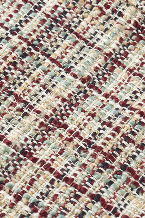 GLITTER TWEED SHIRT JACKET ECRU LUREX MELANGE 10