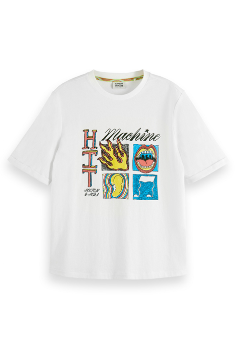 HIT MACHINE RELAXED FIT T-SHIRT WHITE 4