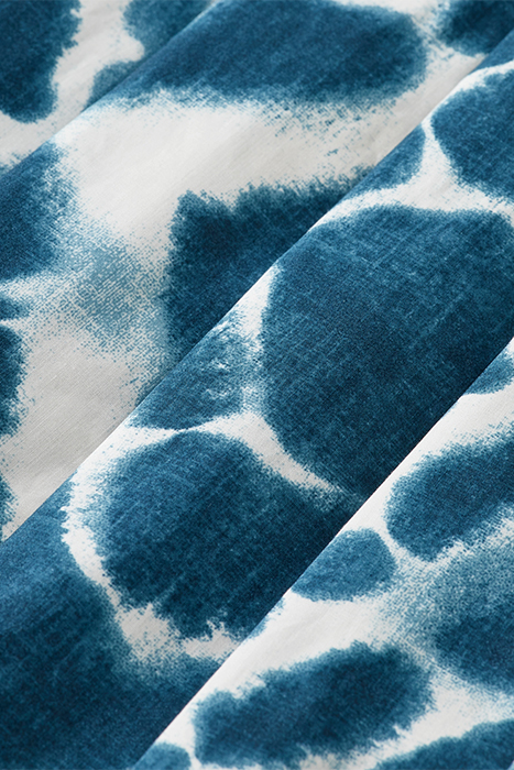 PRINTED SKIRT WITH PLEATS DISCO TIE DYE BOTTLE GREEN 8