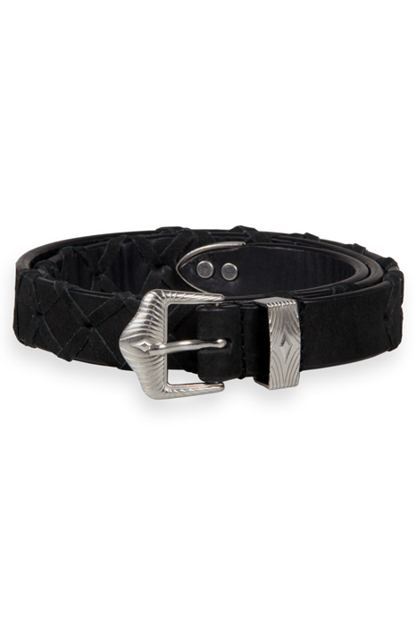 XXX BRAIDED BELT BLACK 1