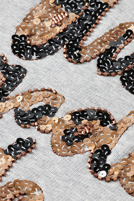 COTTON IN CONVERSION SEQUIN DETAIL QUILTED RAGLAN SWEATSHIRT 7