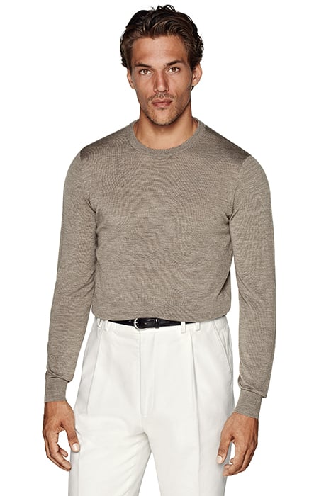TAUPE CREWNECK 1