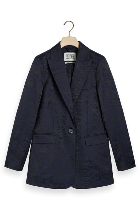 FEATHER JACQUARD SINGLE BREASTED BLAZER FEATHER JACQUARD 3