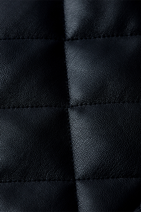 FAUX LEATHER QUILTED SHIRT JACKET NIGHT 10