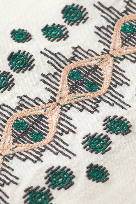 EMBROIDERED MAXI DRESS ECRU 9