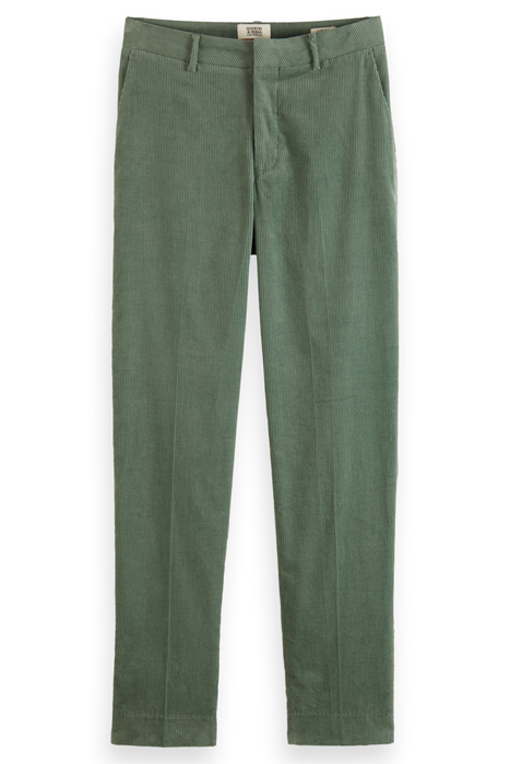 LOWRY - MID RISE SLIM PANT IN CORDUROY SEA WEED 4