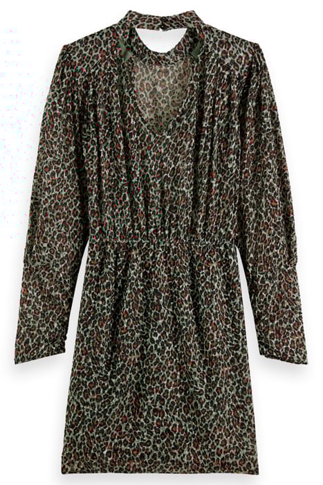 MOCK NECK MINI DRESS WITH OPEN BACK DETAIL CREATURES OF THE 4