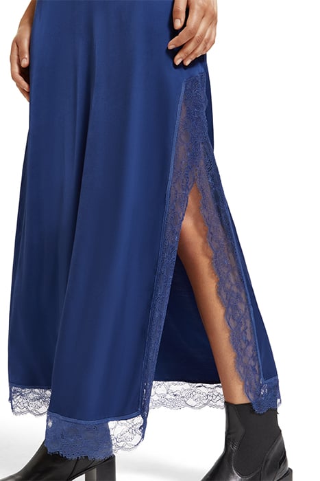 CAMI MAXI DRESS WITH LACE DETAIL DUTCH BLUE 9