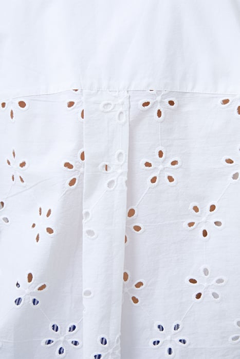 BRODERIE MIX L/S POPOVER WHITE 4