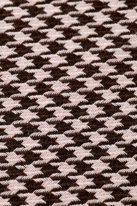 HANA - HOUNDSTOOTH HIGH RISE WIDE LEG PANTS HOUNDSTOOTH PINK 8