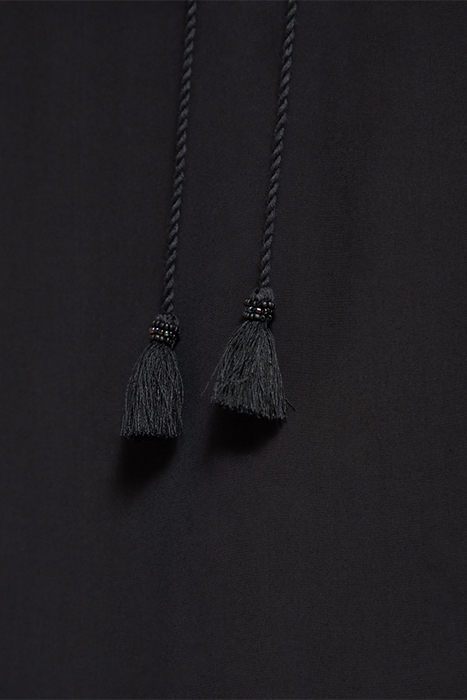 LACE UP TOP WITH BALLOON SLEEVES EVENING BLACK 7