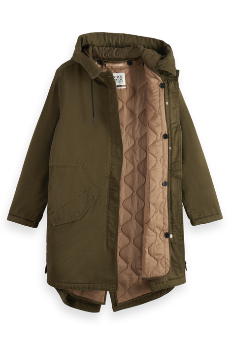 PARKA WITH DETACHABLE INNER GILET MILITARY 6