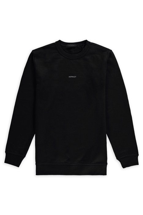 ASPACT BACK LOGO SWEATER BLACK 1