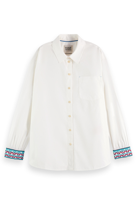 OVERSIZED SHIRT WITH POCKET WHITE 4