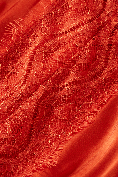 WAISTED CAMI DRESS RED SKIES 9