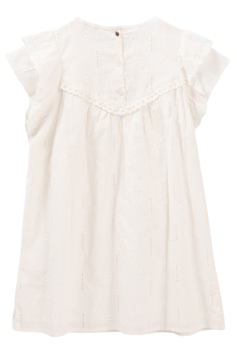GIRLS’ OFF-WHITE DRESS WITH LACE AND EMBROIDERY 3