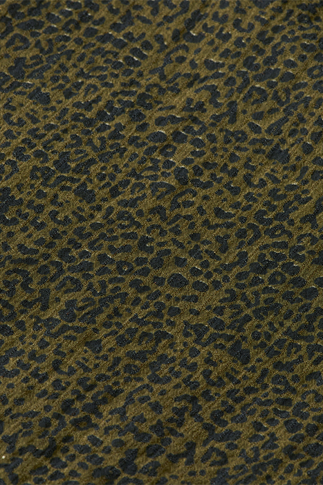 WRAP MINI DRESS LEOPARD SPOT GREEN 9